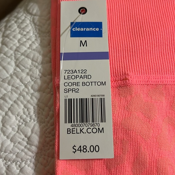 ZELOS Pink Animal Camo Print 7/8THS Leggings Activewear Size M NWT - Picture 5 of 5